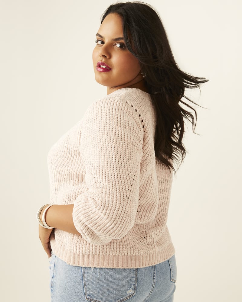 Chenille plus top size sweater